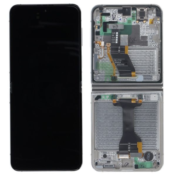 Ecran Samsung Flip 5 (F731) Cream. Original GH82-31828B.