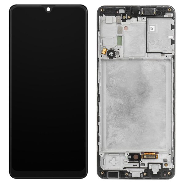 Ecran Samsung Galaxy A31 A315 Negru Original GH82-24455A.