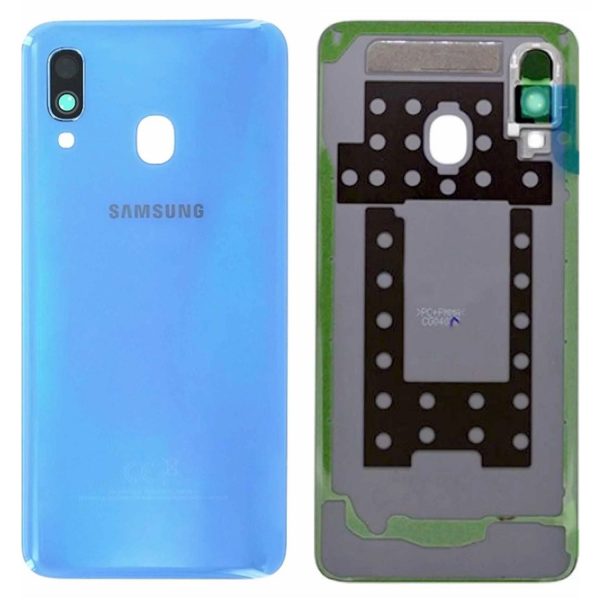 Capac Spate Samsung Galaxy A40 A405 Blue Original GH82-19406C.