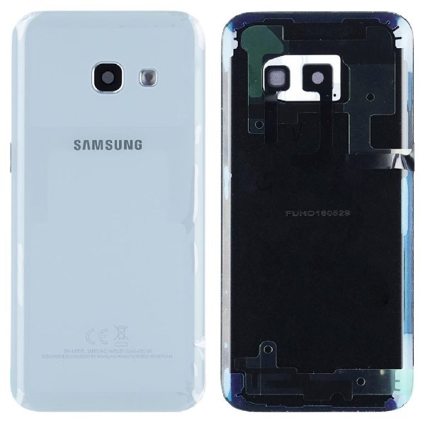 Capac Spate Samsung Galaxy A3 2017 A320 Blue Original GH82-13636C.
