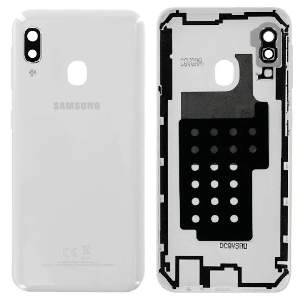 Capac Spate Samsung Galaxy A20e A202 Alb Original GH82-20125B.
