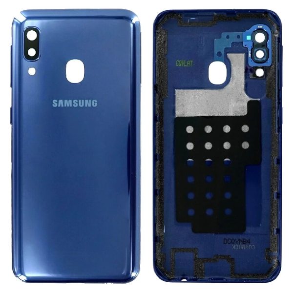 Capac Spate Samsung Galaxy A20e A202 Blue Original GH82-20125C.