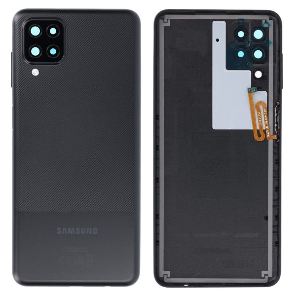 Capac Spate Samsung Galaxy A12 2021 A127 Negru Original GH82-26514A.