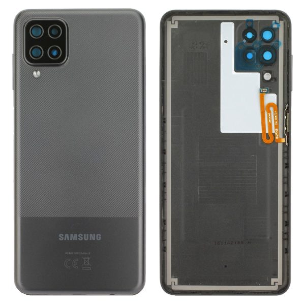 Capac Spate Samsung Galaxy A12 A125 Negru Original GH82-24487A.