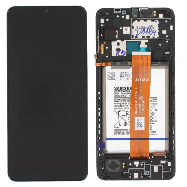 Ecran Samsung Galaxy A12 A125 Negru Original GH82-24709A.