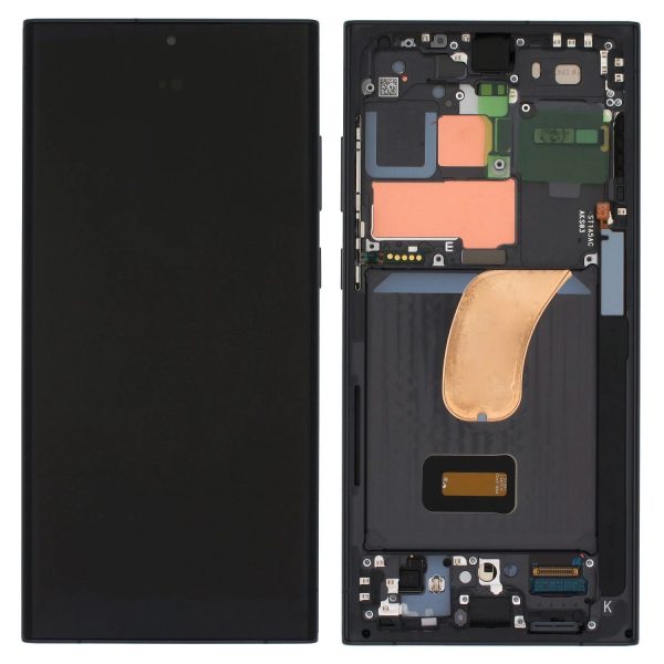 Ecran Samsung Galaxy S23 Ultra 5G (S918) Negru. Original GH82-30466A.