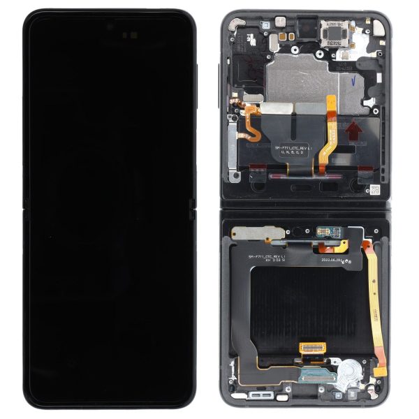 Ecran Samsung Z Flip 3 (F711B) Negru. Original GH82-27243A.