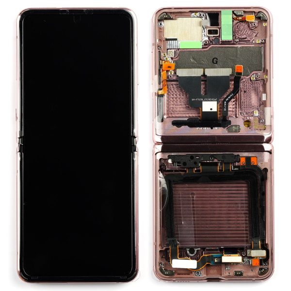 Ecran Samsung Z Flip 5G (F707) Bronze Original GH82-23414B.