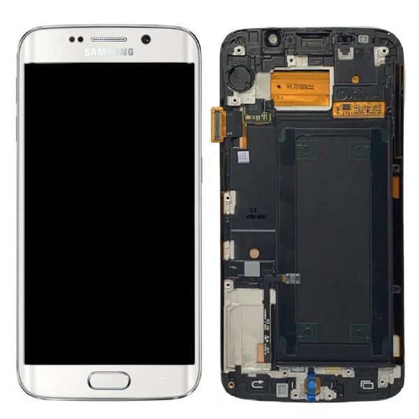 Ecran Samsung S6 Edge 2015 (G925) Alb Original GH97-17162B.