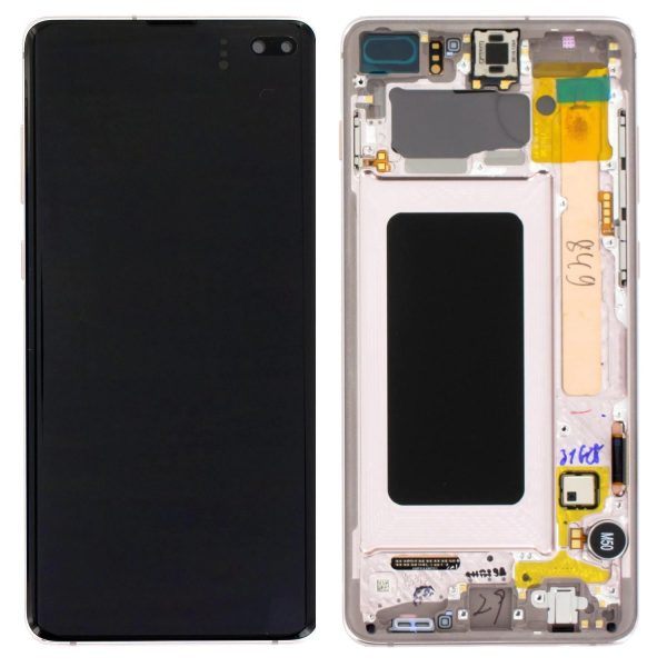 Ecran Samsung S10 Plus (G975) Ceramic White Original GH82-18849J.