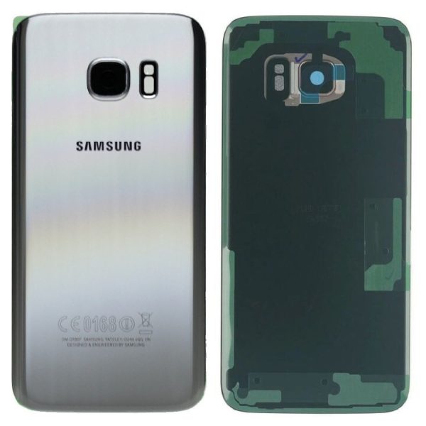 Capac Spate Samsung S7 (G930) Silver Original GH82-11384B.