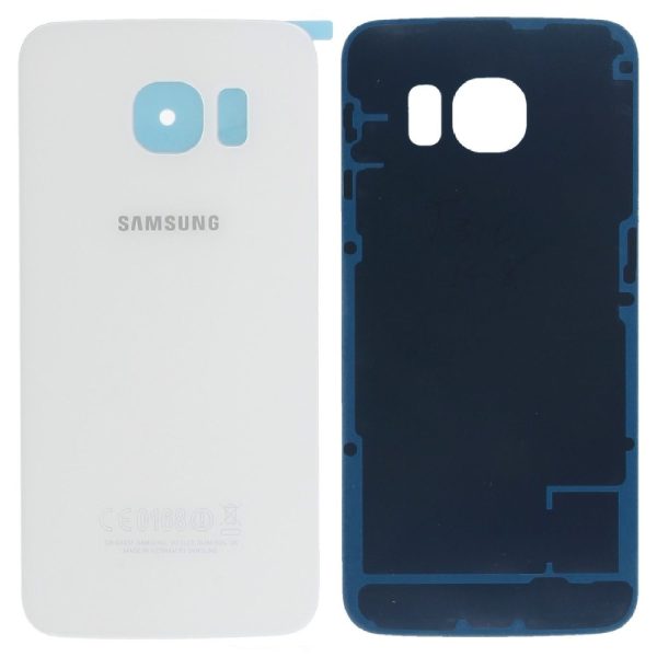 Capac Spate Samsung S6 Edge (G925) Alb Original GH82-09602B.