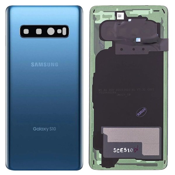 Capac Spate Samsung S10 (G973) Albastru Original GH82-18378C.