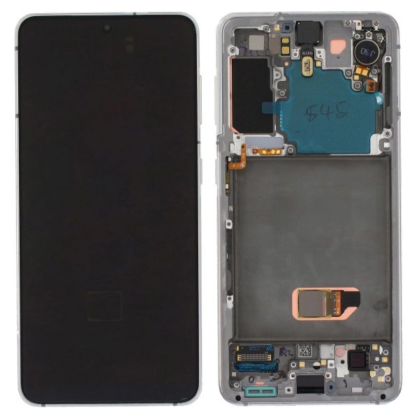 Ecran Samsung S21 (G991) Phantom Alb Original GH82-24545C.